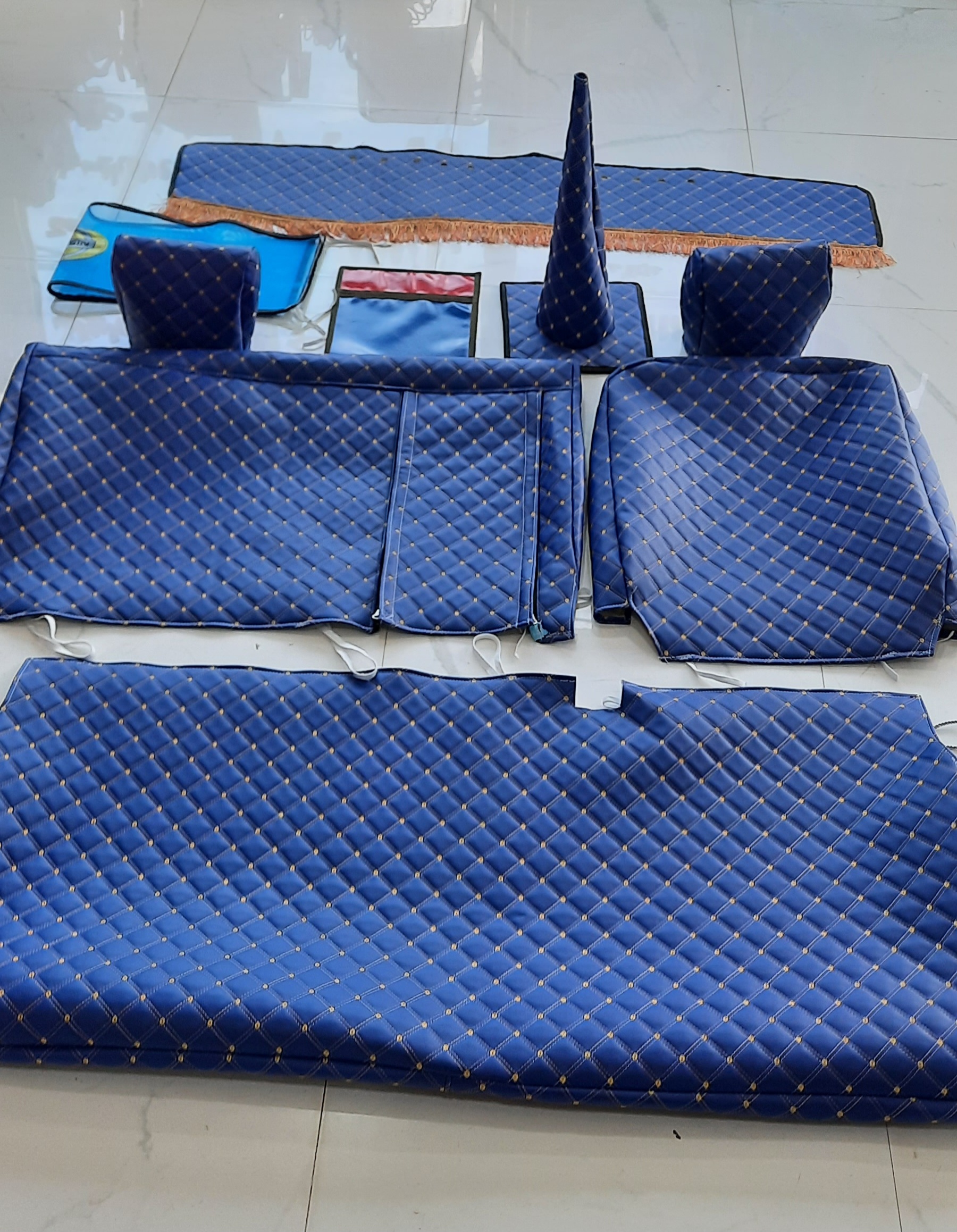 تصویر ست تودوزی نیسان جدید - آبی 